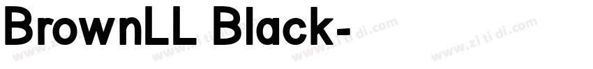 BrownLL Black字体转换